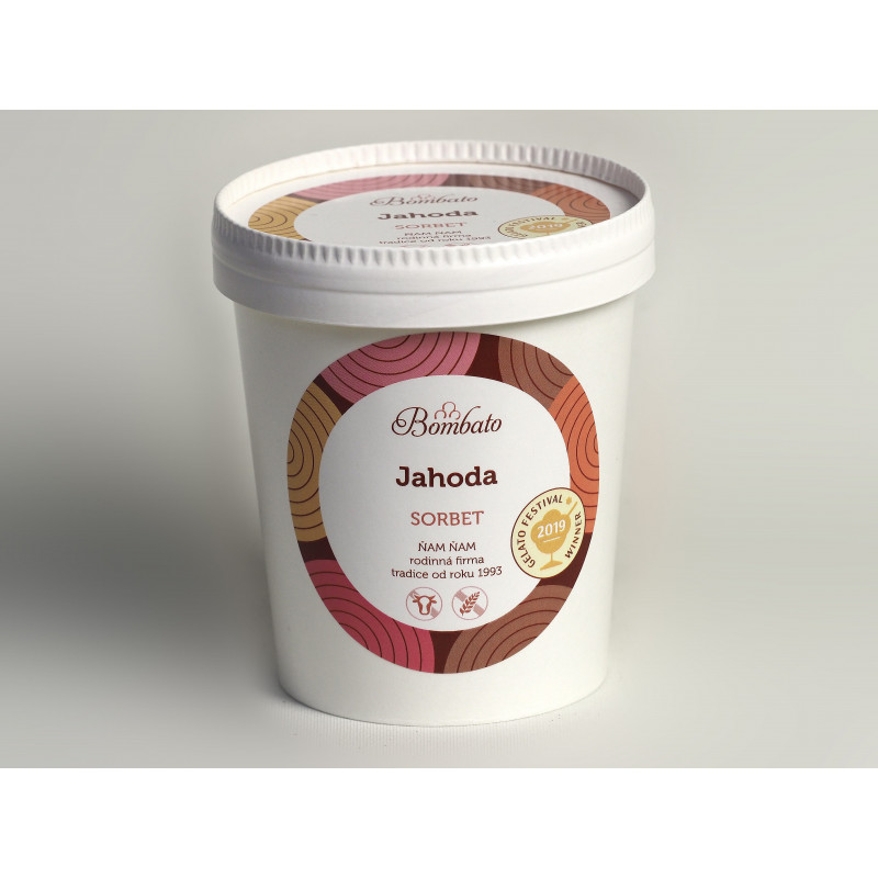 ZM kelímek Bombato Jahoda 500 ml - karton