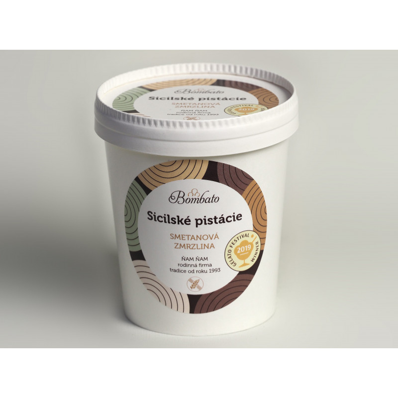 ZM kelímek Bombato Sicilská pistácie 500 ml - karton